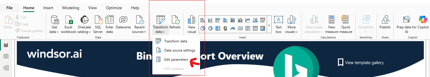 bing ads power bi desktop
