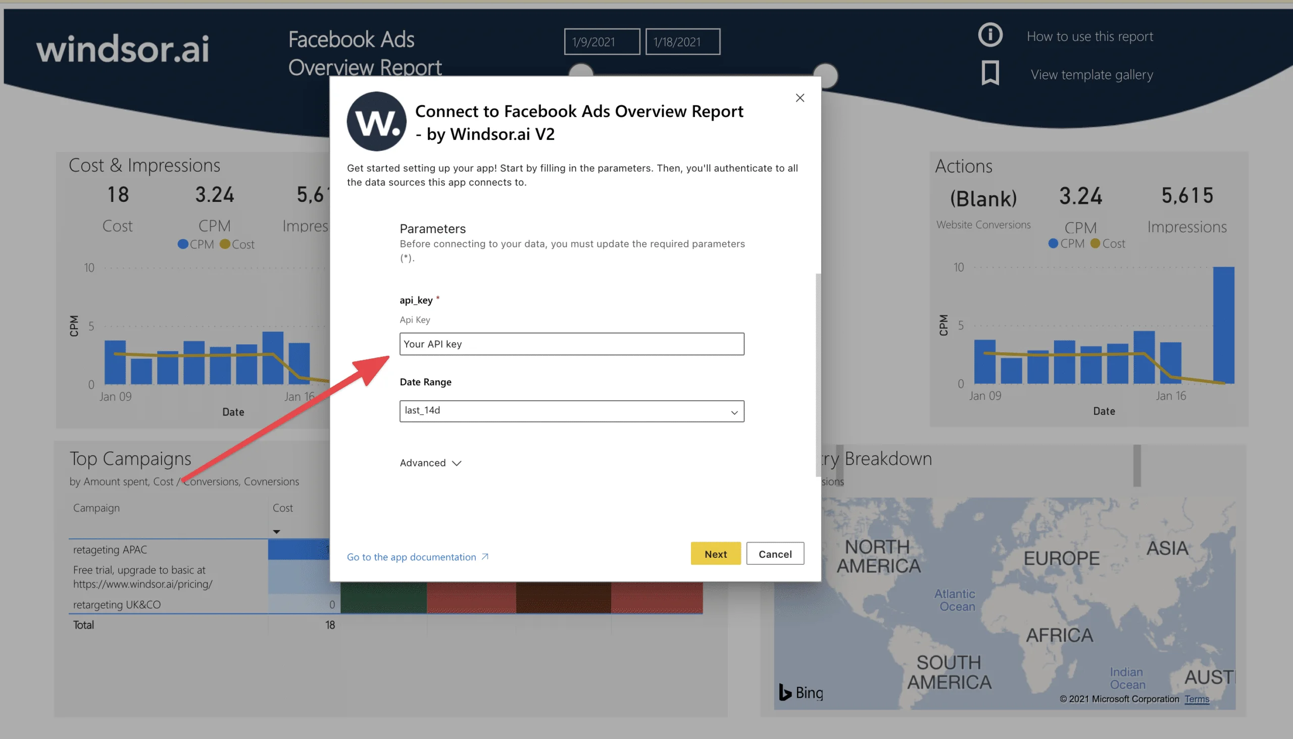 Power BI Facebook Ads Dashboard 4