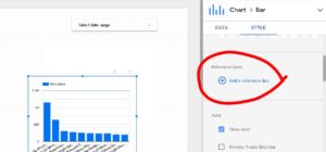 How to add reference lines in Google Data Studio chart