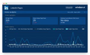 linkedin pages data studio dashboard