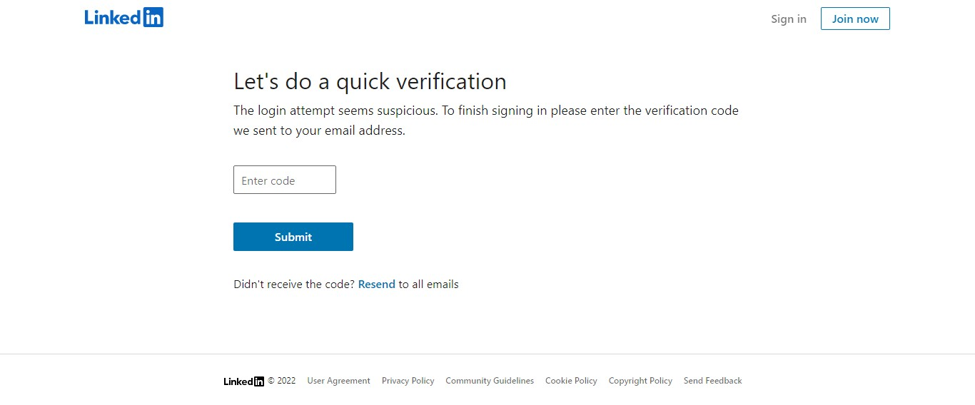 Linkedin verification