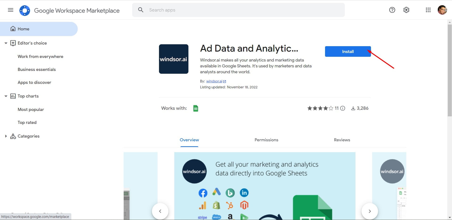 Google Sheets Google Analytics 4 (GA4) Report Dashboard Template