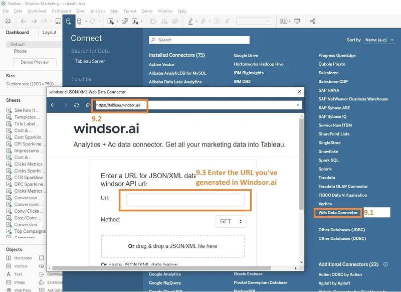 Tableau Stripe Dashboard - Step 9