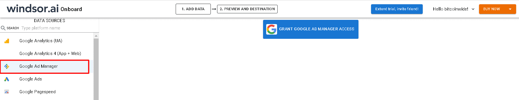 power bi google ad manager integration