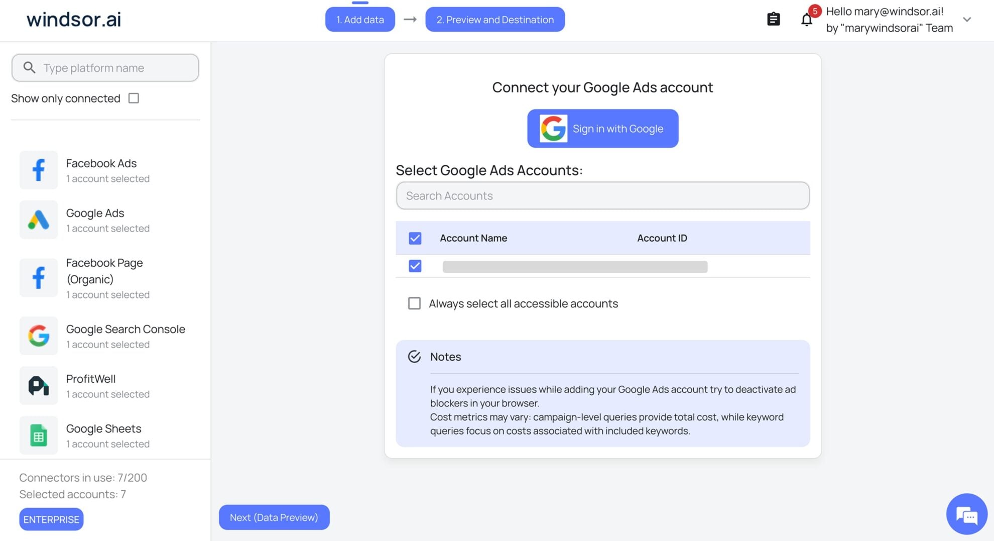 connect google ads