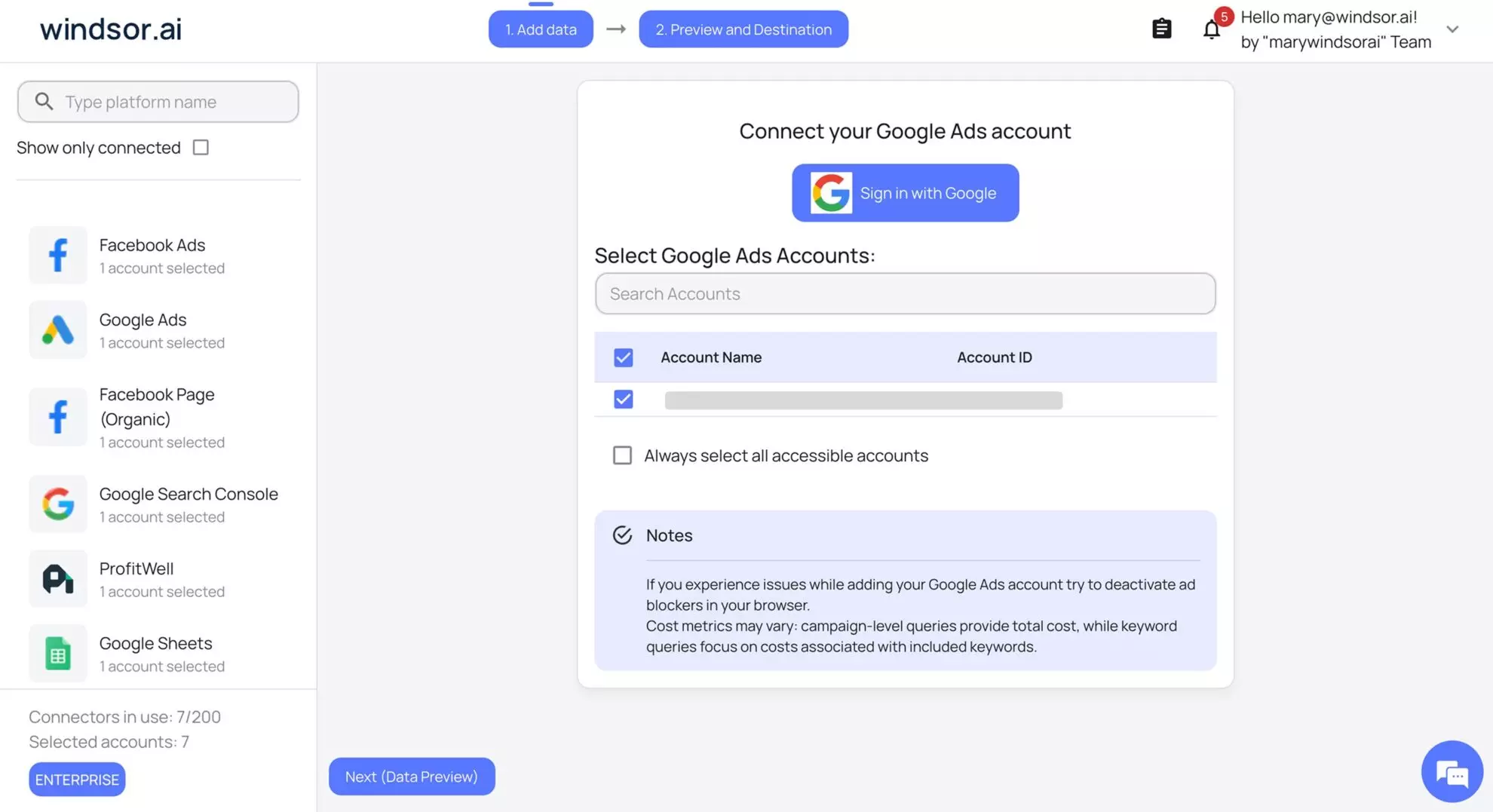 connect google ads