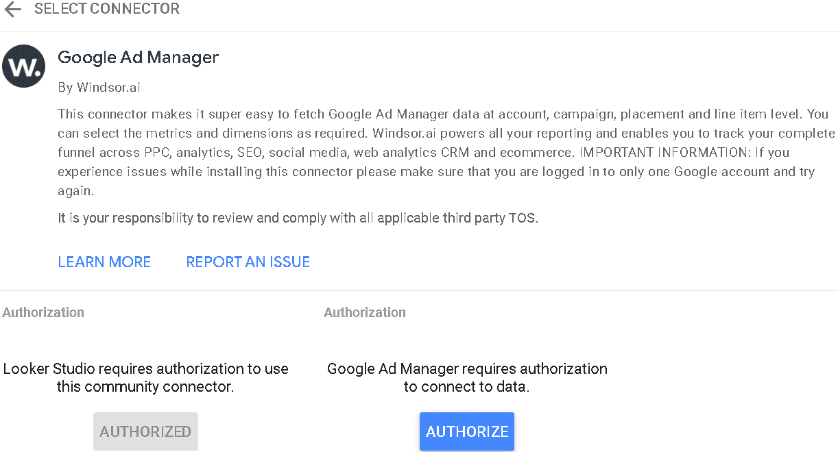 google ad manager looker studio integration