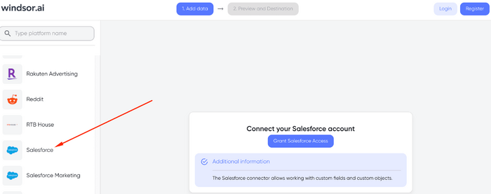 Salesforce connector
