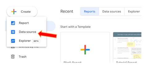 data studio seo report: step 2.1