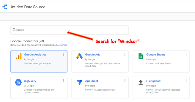 data studio seo report: step 2.2