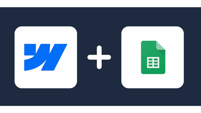 Connect Webflow to Google Sheets