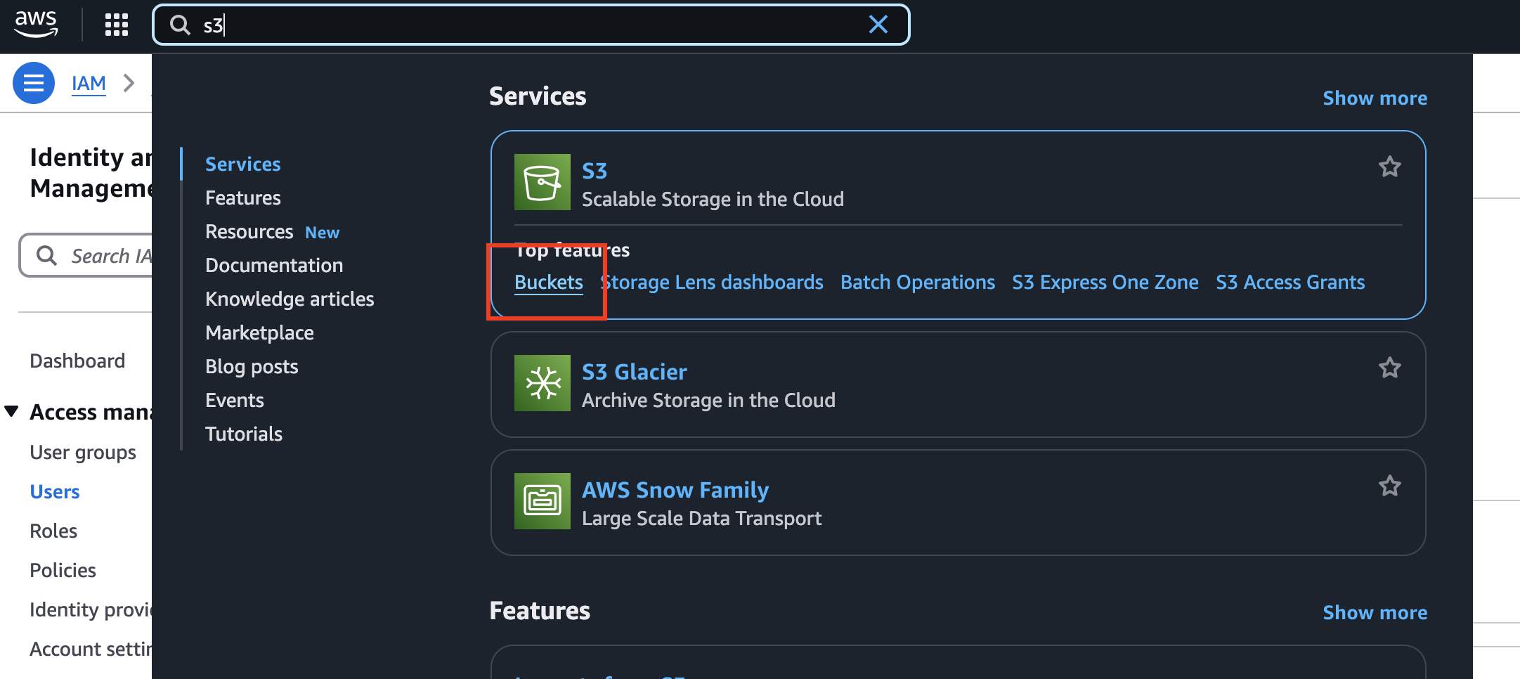 buckets amazon s3