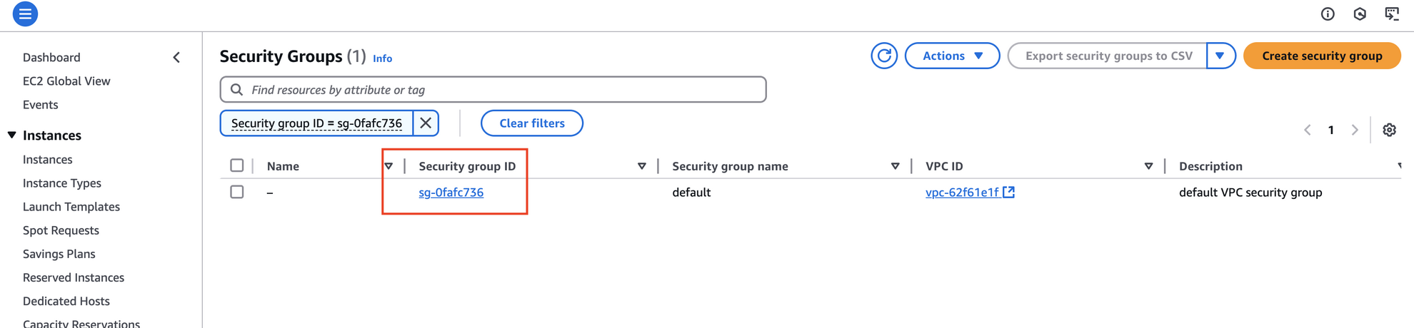 Security Groups in redshift