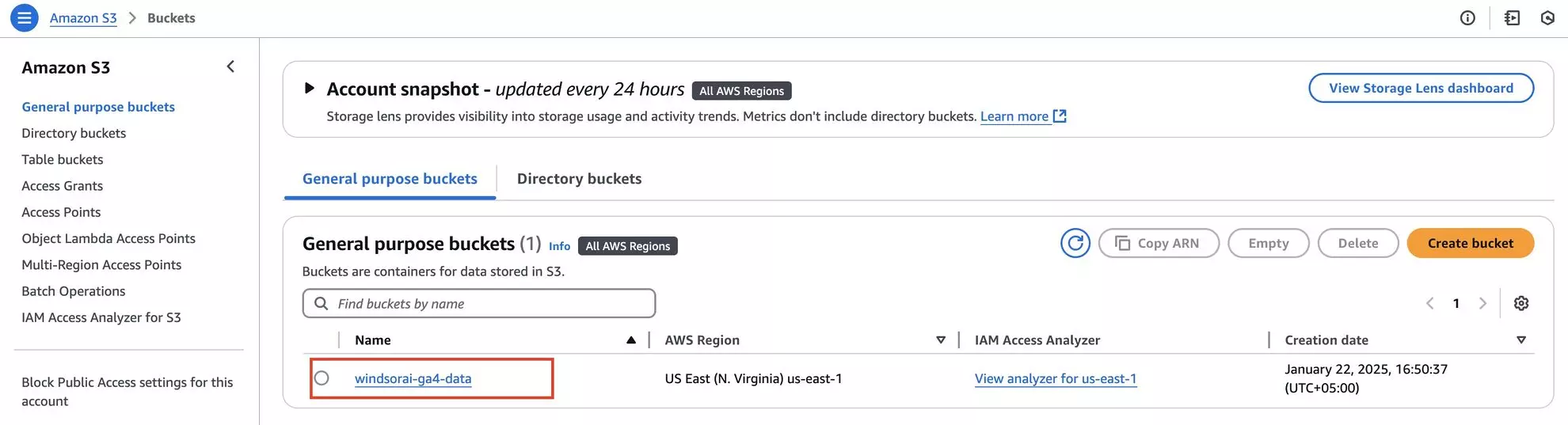 bucket name amazon s3