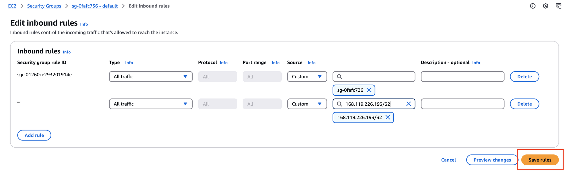 create rules in redshift