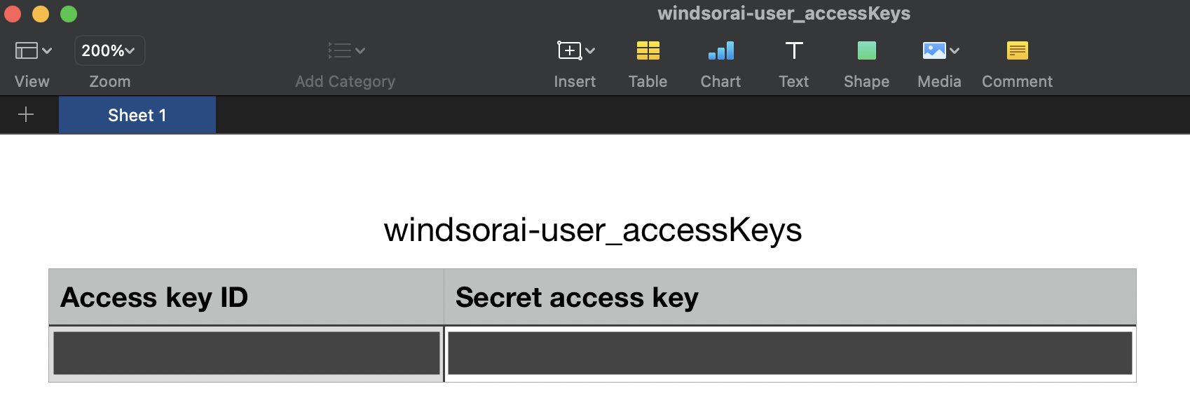 secret key from the CSV file amazon s3