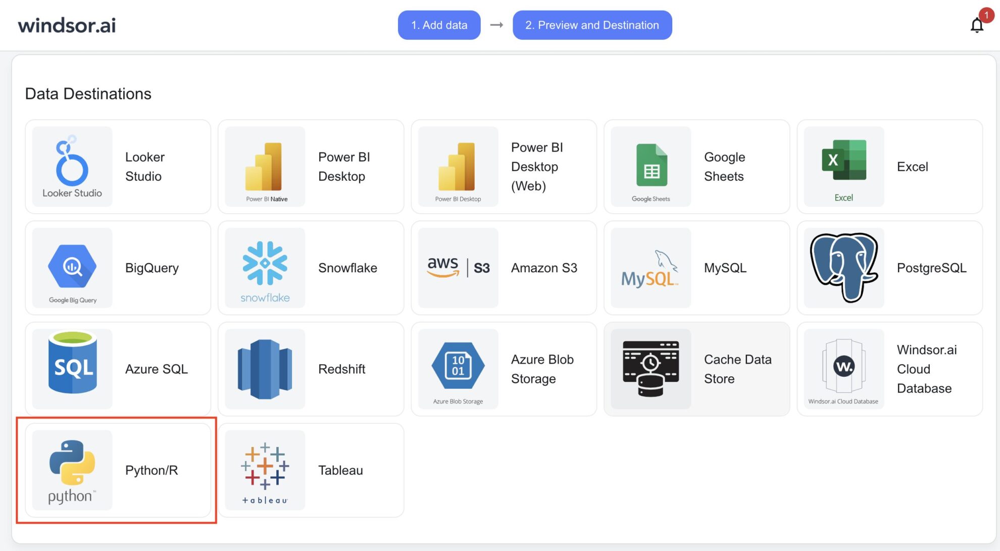 integrate data into python with windsor.ai