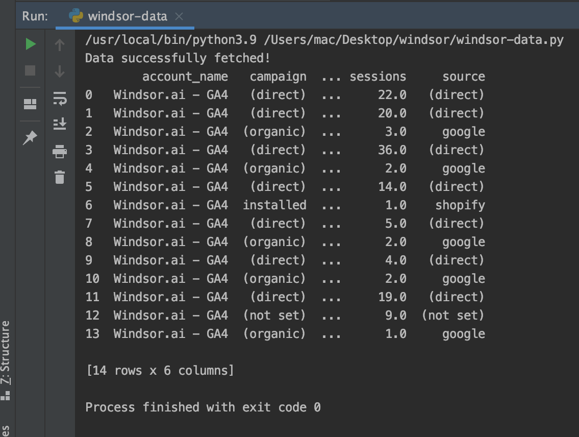 integrating data into python