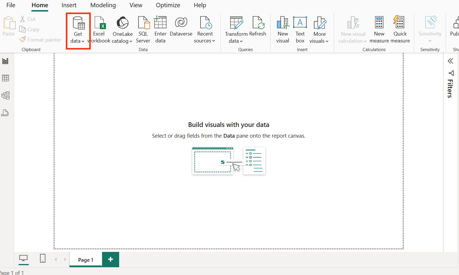 get data in power BI