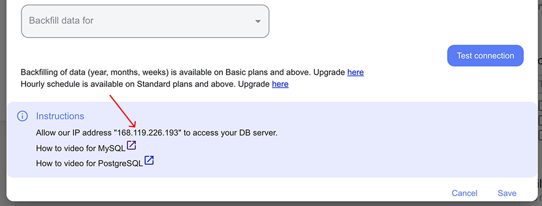 IP address for redshift windsor.ai