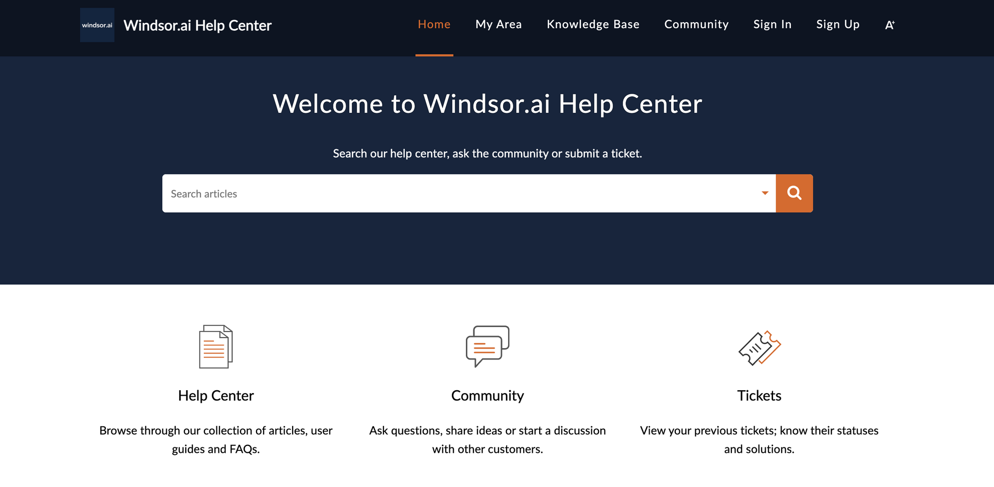support center windsor.ai
