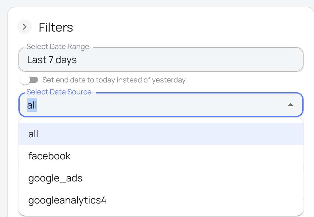 data mismatches in google sheets windsor
