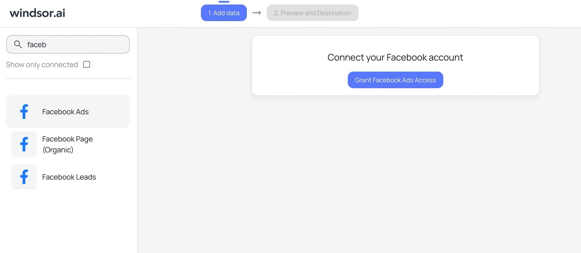 connect facebook ads to bigquery