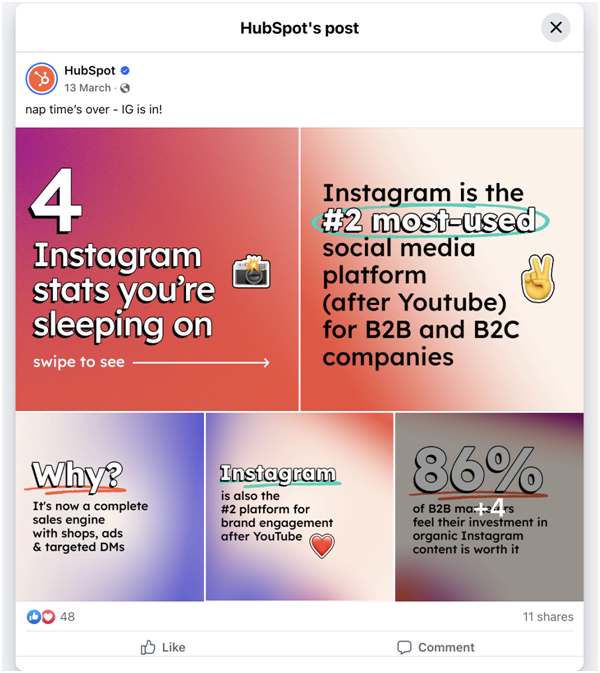 Facebook SEO content optimization