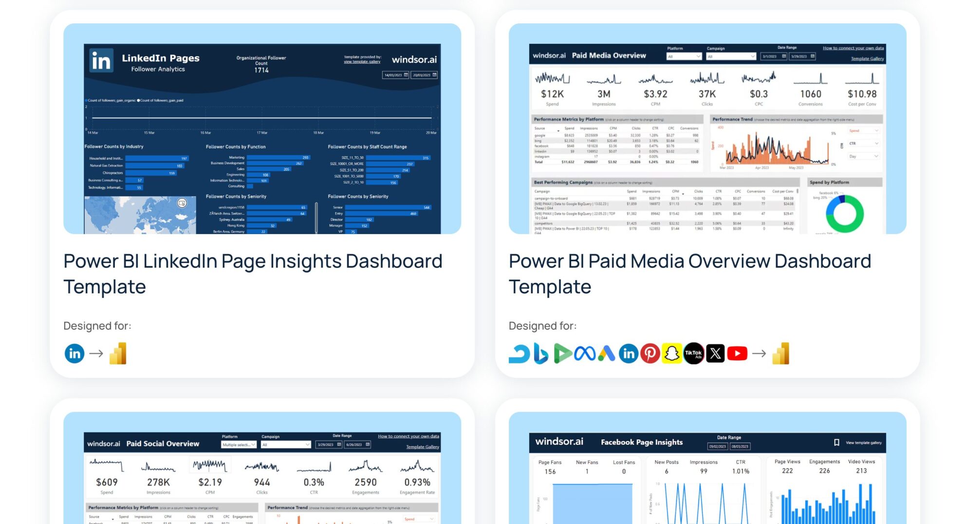 power bi templates windsor