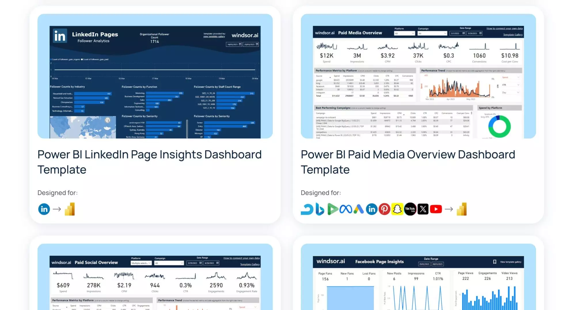 power bi templates windsor