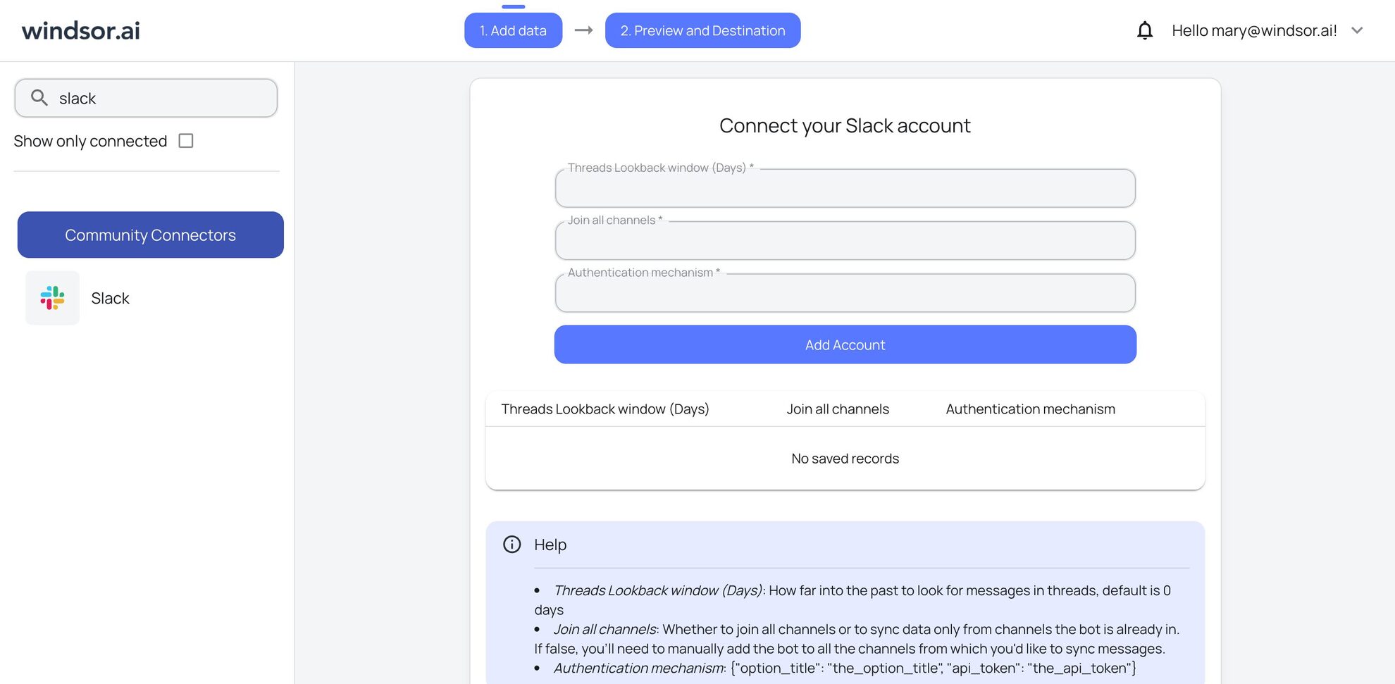 slack to looker connector