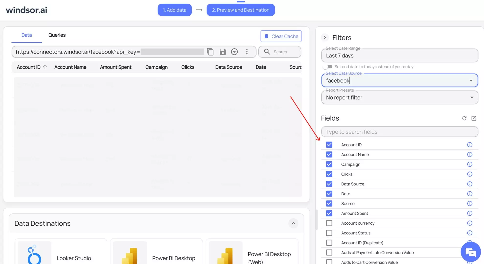 facebook ads to bigquery integration