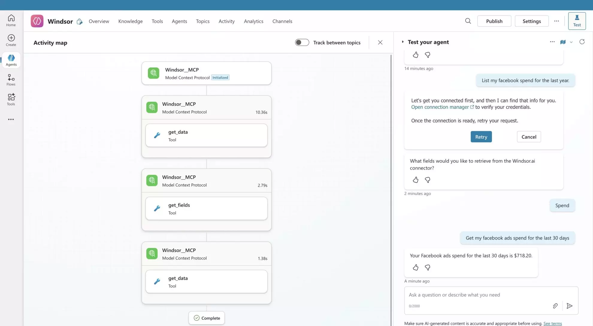 windsor mcp in copilot for ai insights