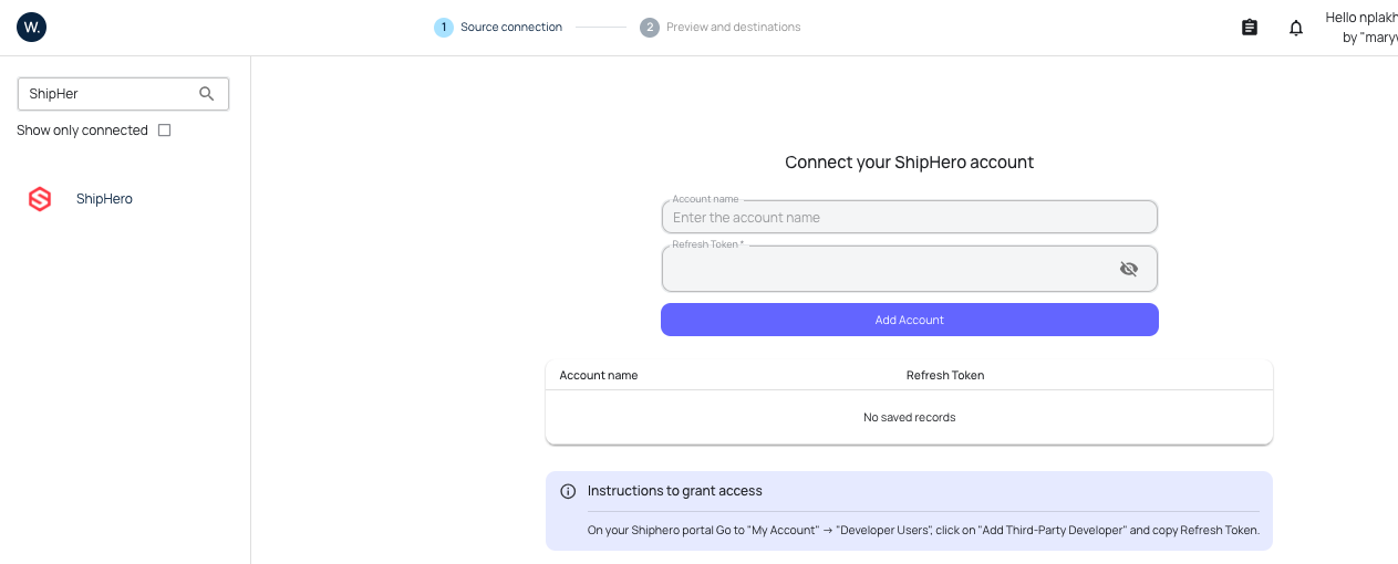 ShipHero data source