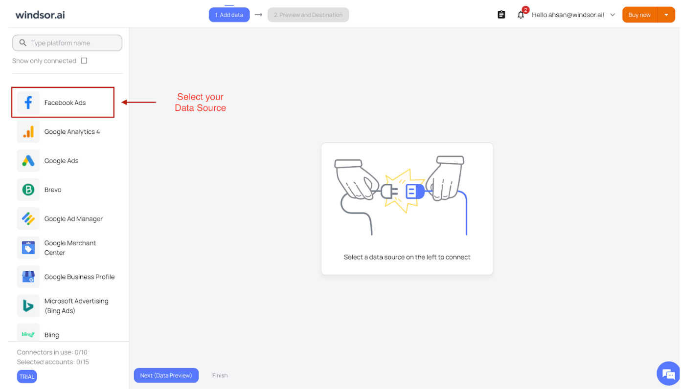 looker studio connector by windsor