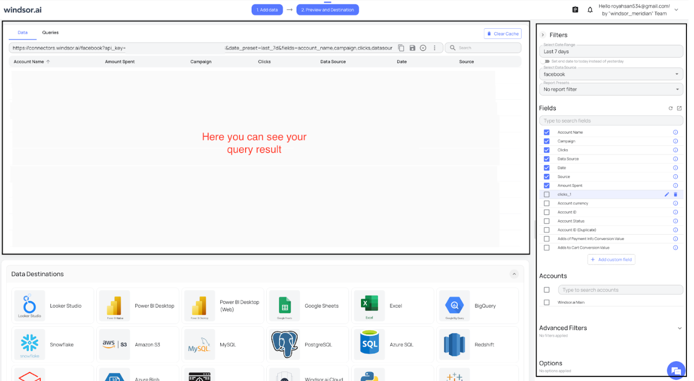 windsor.ai custom queries