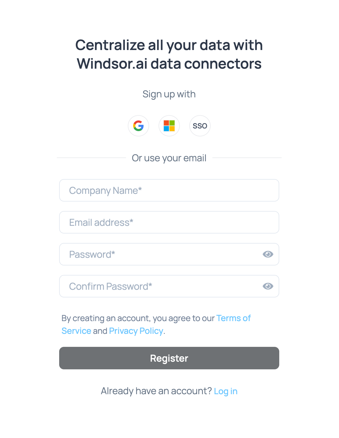 windsor.ai signup