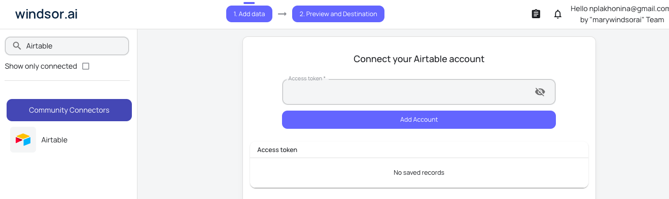 Airtable data source