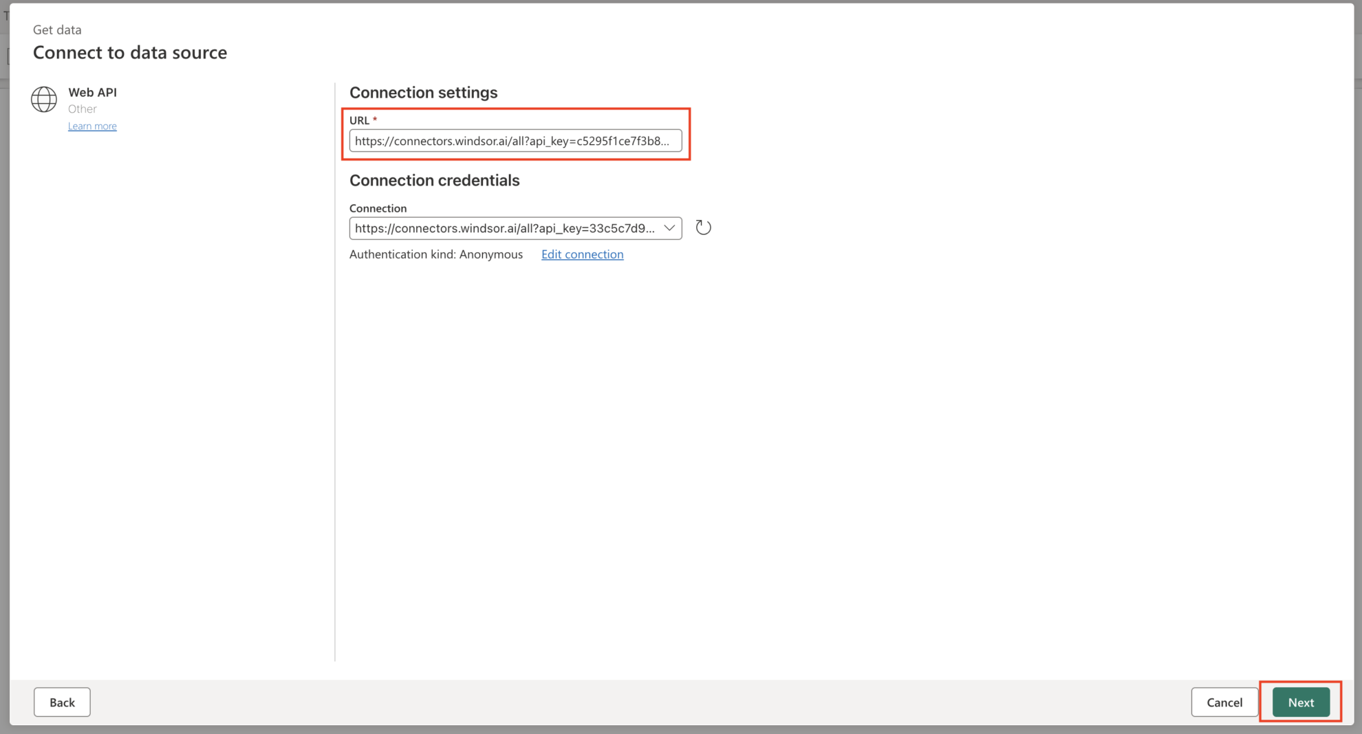 URL field Microsoft Fabric