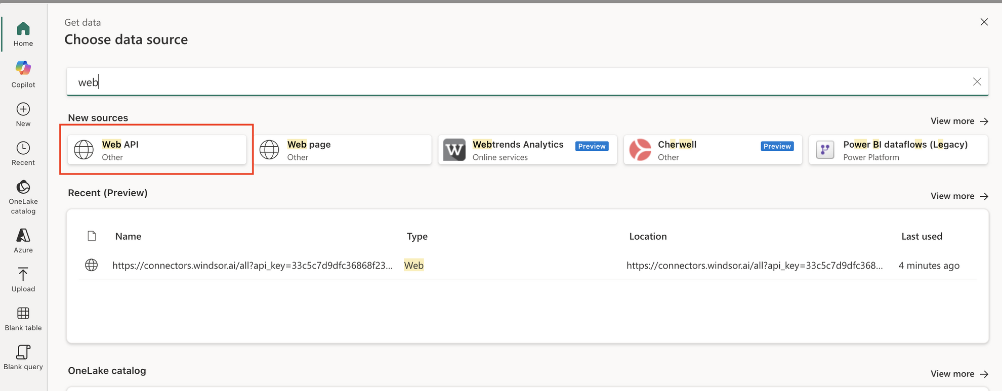 Web API Microsoft Fabric