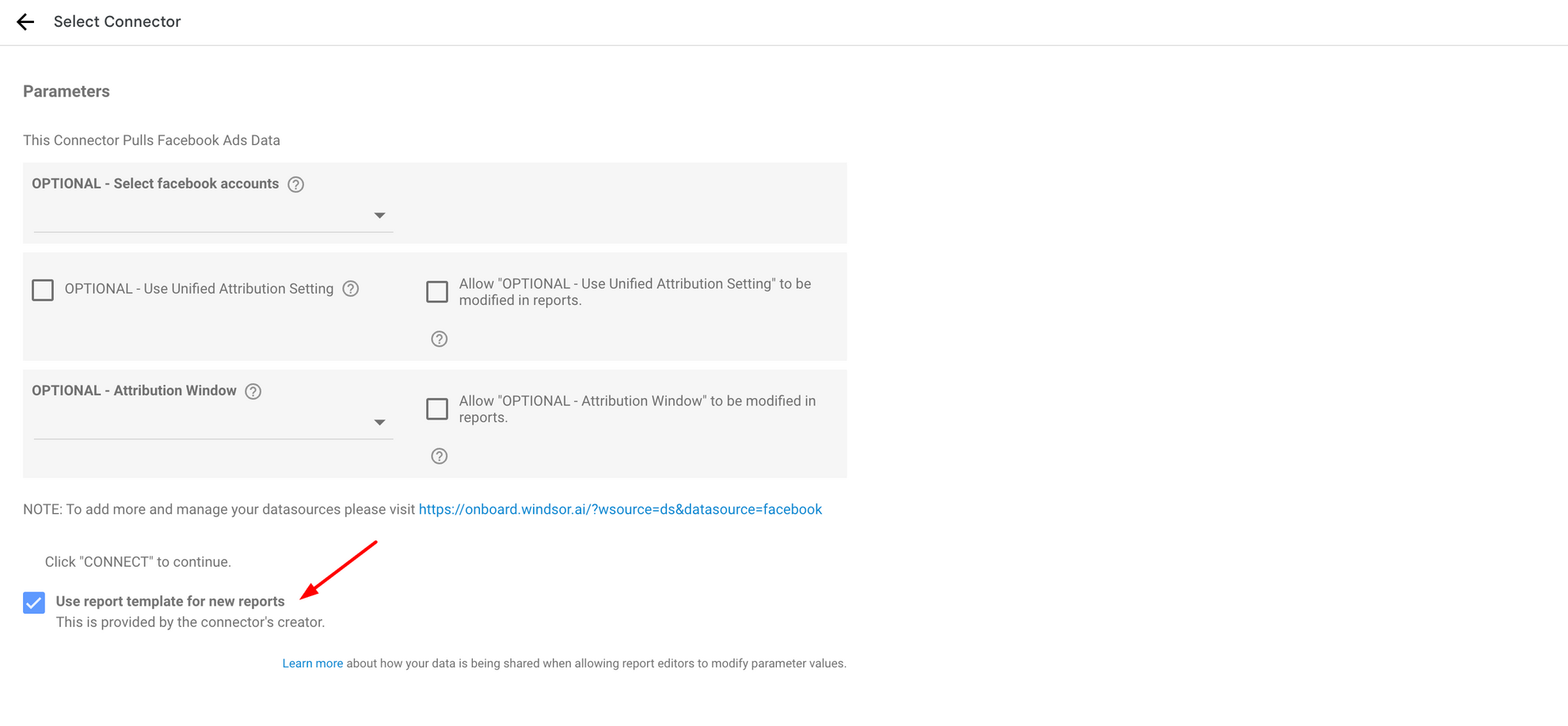 facebook ads template for looker windsor