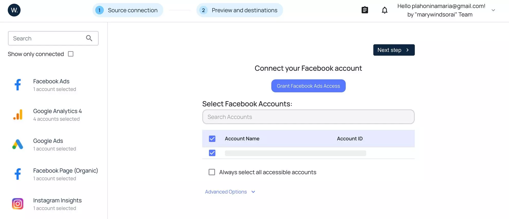 facebook ads to looker studio windsor