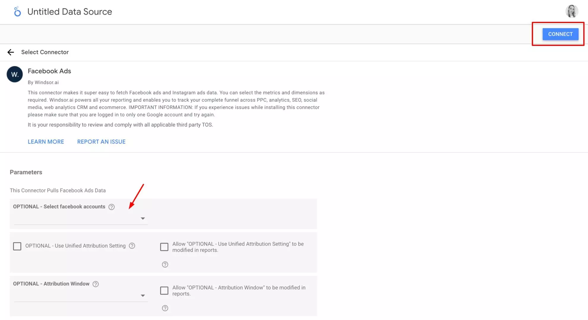 how to connect meta ads to looker windsor