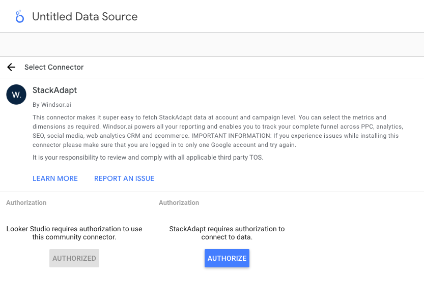 StackAdapt connector
