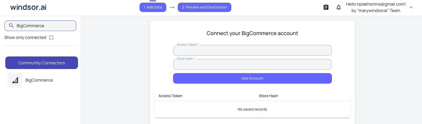 BigCommerce data source