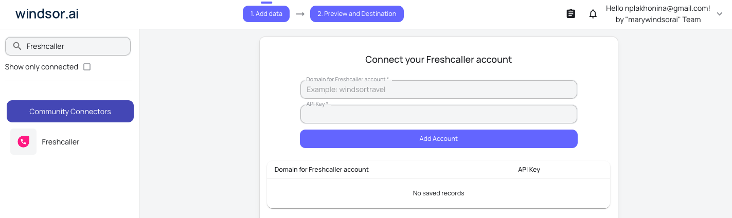 Freshcaller data source