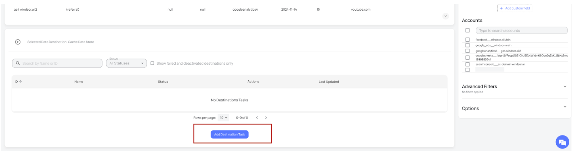 add destination task windsor