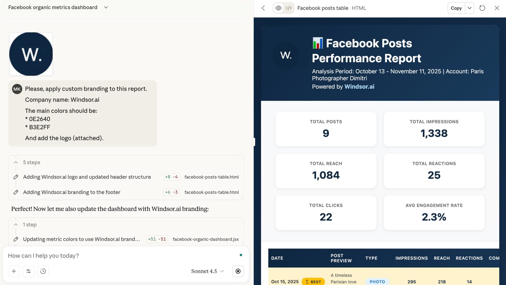 client reporting with windsor mcp