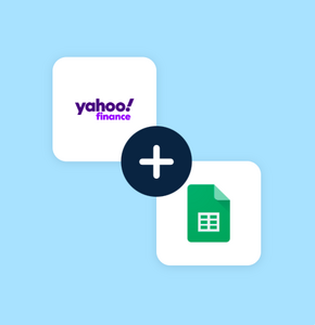 Yahoo Finance to Google Sheets integration