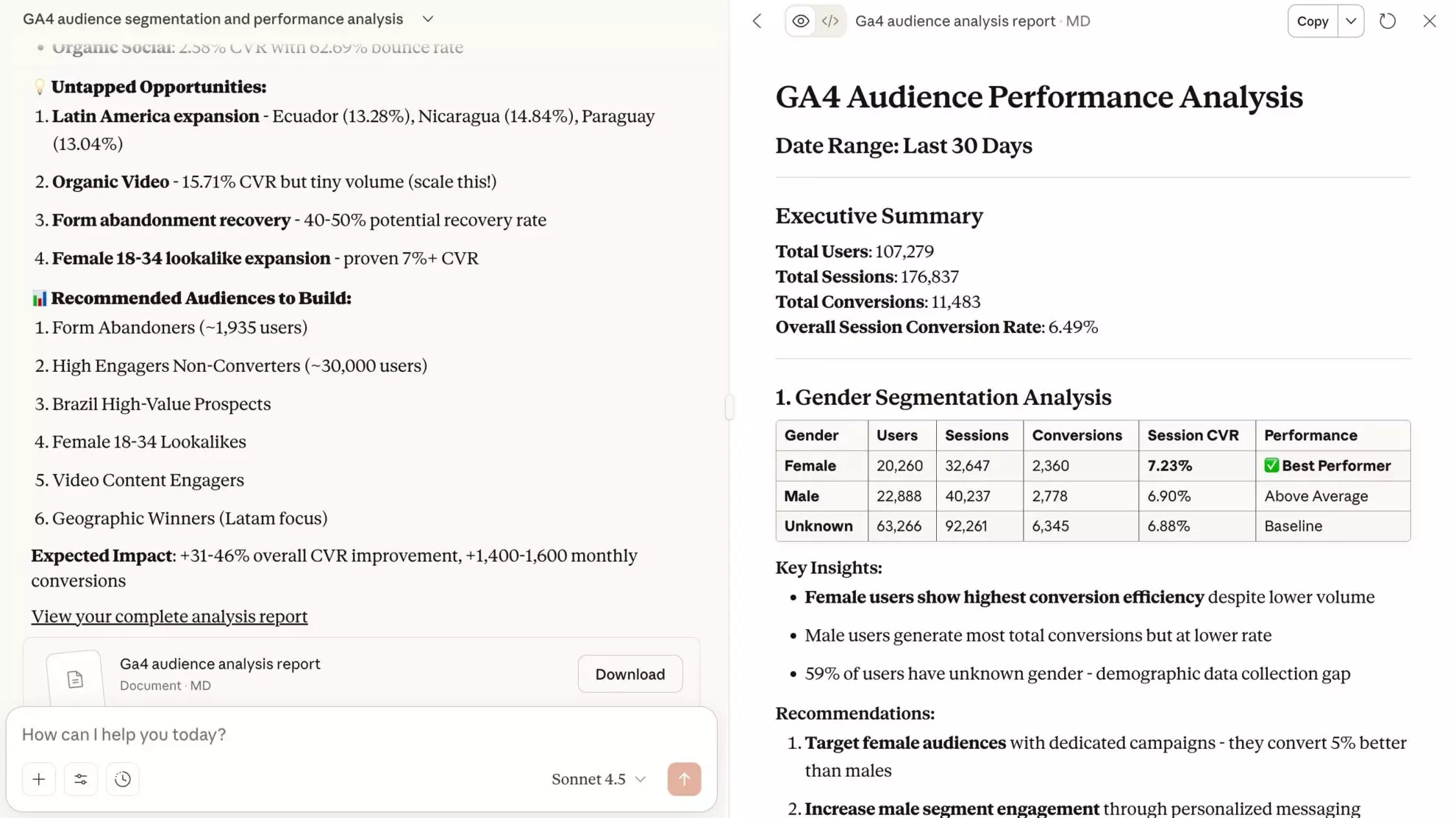 ai prompt for audience segmentation